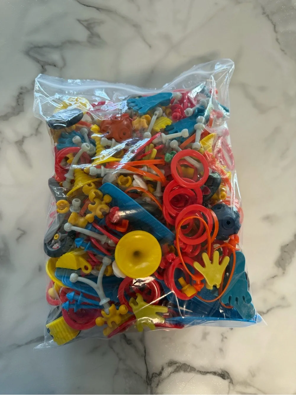 Build+Animate Colorful Toy Parts Pack - Bright Red, Blue, Yellow